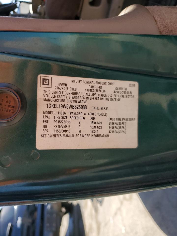 1GKEL19W6WB525088 1998 GMC Safari Xt