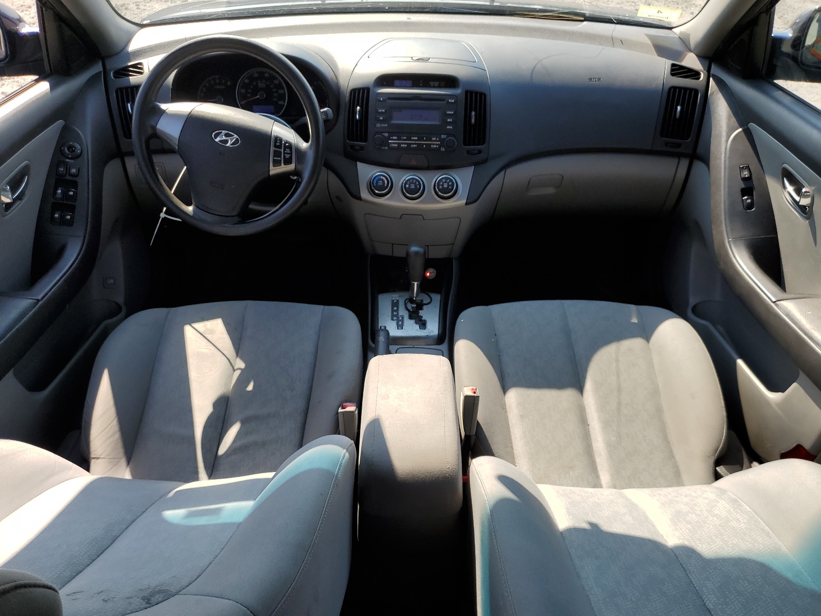 KMHDU4AD9AU195455 2010 Hyundai Elantra Blue