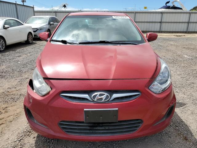  HYUNDAI ACCENT 2012 Czerwony