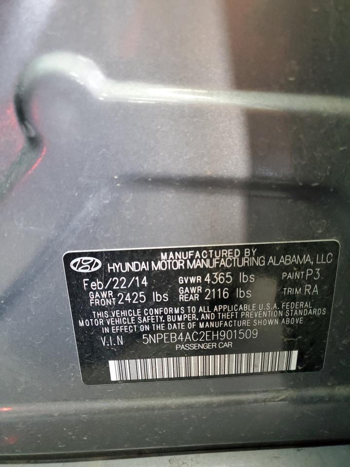 5NPEB4AC2EH901509 2014 Hyundai Sonata Gls