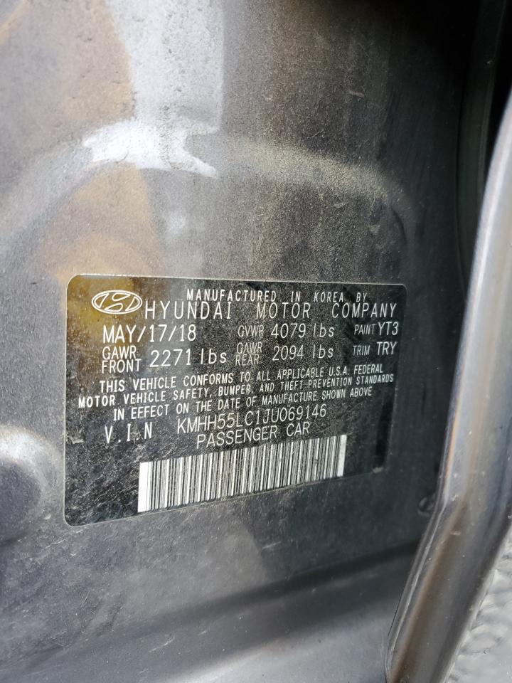 2018 Hyundai Elantra Gt Sport VIN: KMHH55LC1JU069146 Lot: 67847744