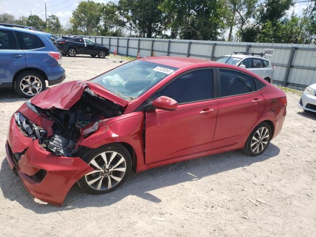  HYUNDAI ACCENT 2017 Czerwony