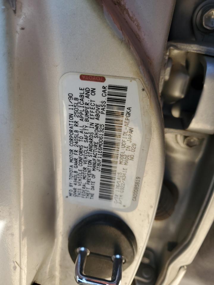 JT8UF11E6M0061325 1991 Lexus Ls 400