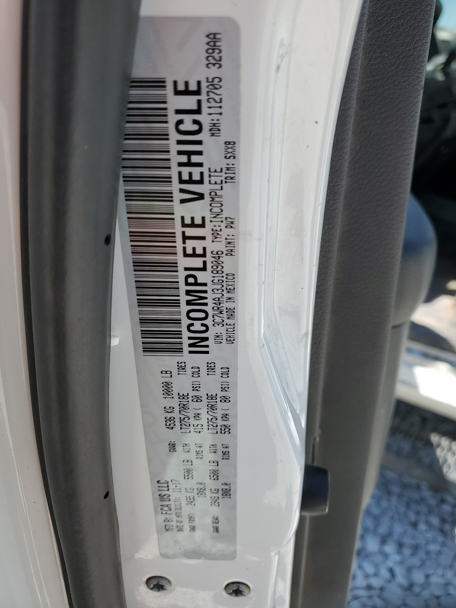 3C7WR4AJ3JG189046 2018 Ram 2500 St