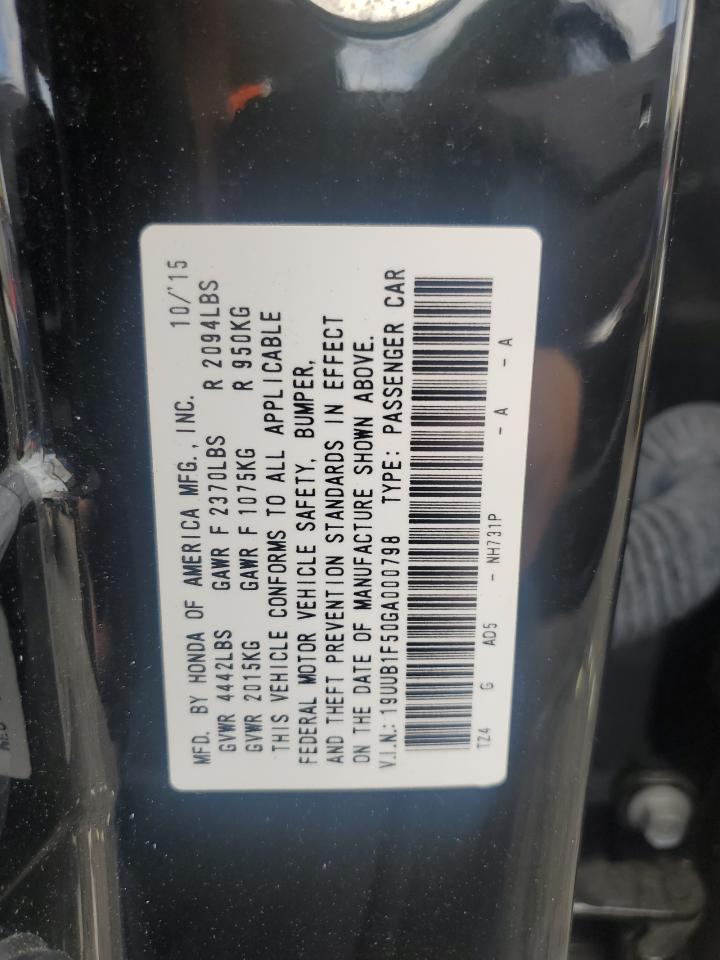 19UUB1F50GA000798 2016 Acura Tlx Tech