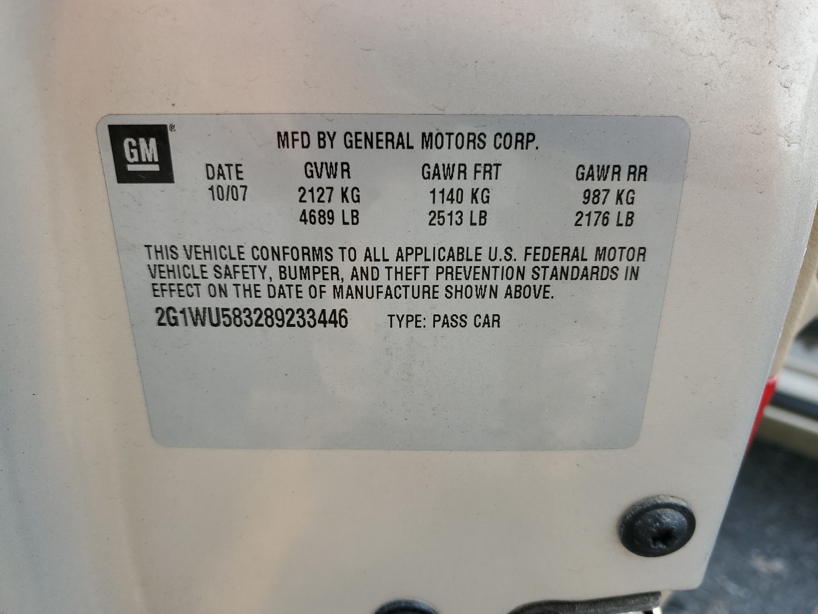 2G1WU583289233446 2008 Chevrolet Impala Ltz