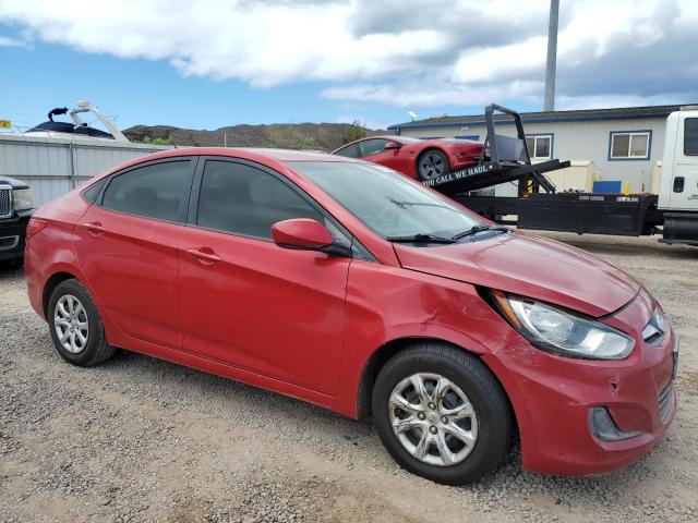  HYUNDAI ACCENT 2012 Czerwony