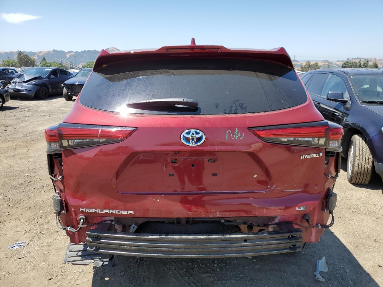 2021 Toyota Highlander Hybrid Le VIN: 5TDZARAH5MS504222 Lot: 66184974