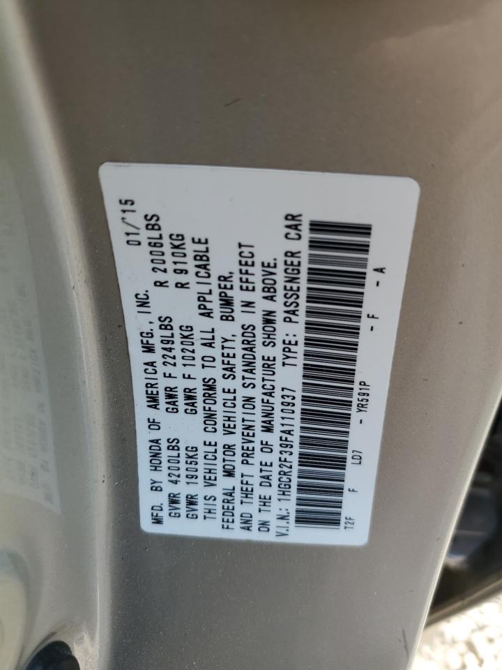 1HGCR2F39FA110937 2015 HONDA ACCORD - Image 13