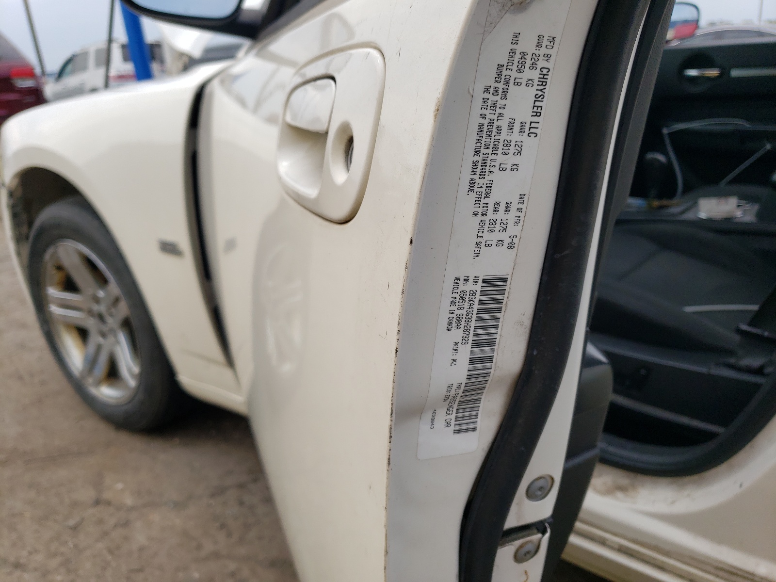 2B3KA43G38H287929 2008 Dodge Charger