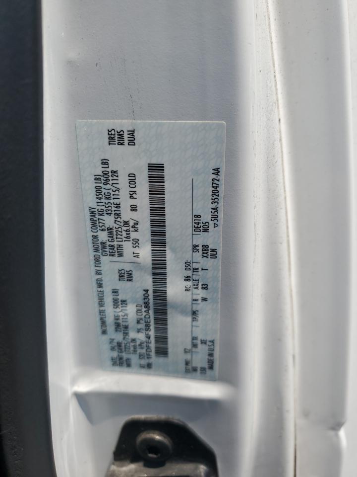 2014 Ford Econoline E450 Super Duty Cutaway Van VIN: 1FDFE4FS8EDA88304 Lot: 64810864