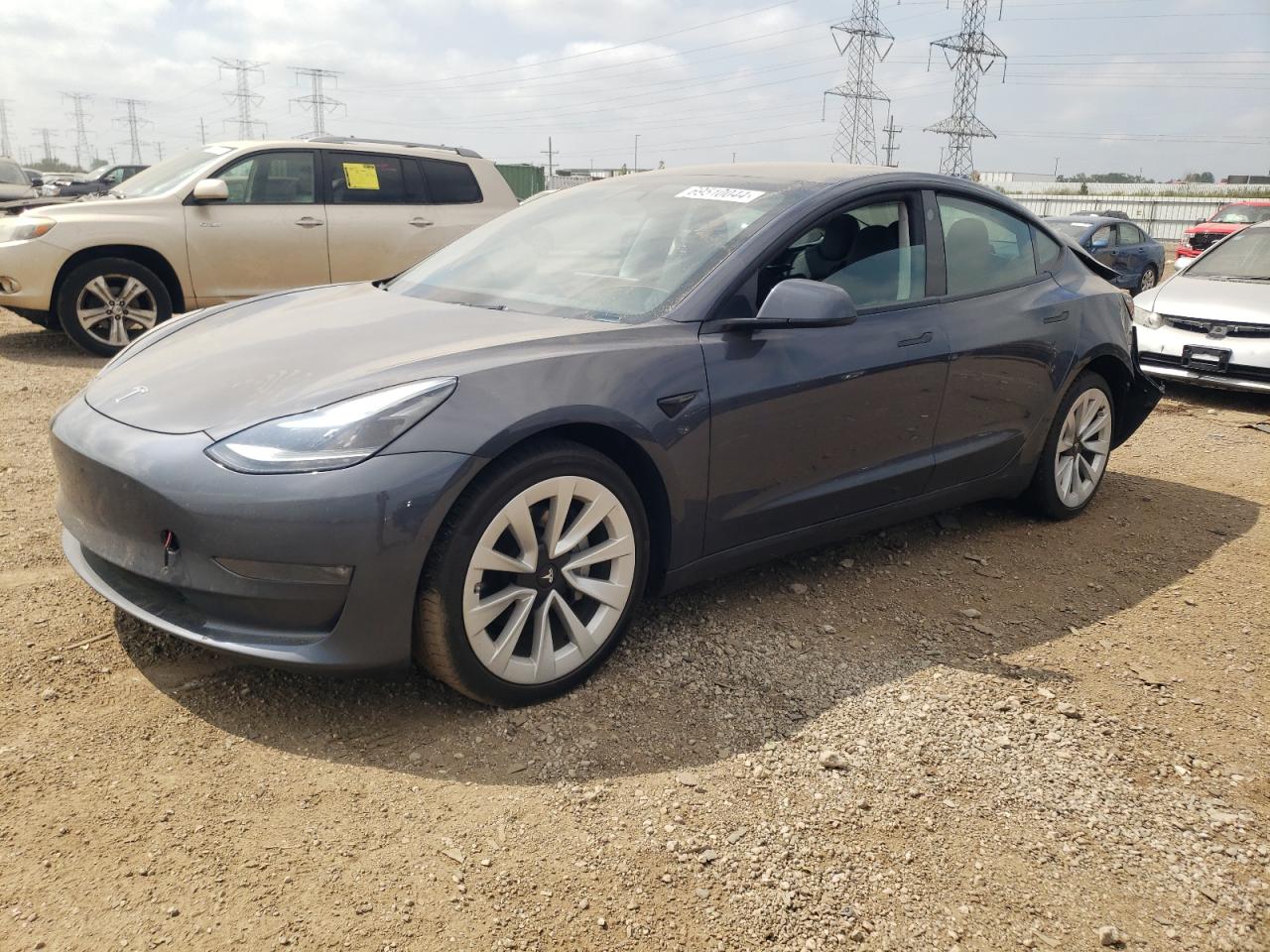 5YJ3E1EB8NF124024 2022 TESLA MODEL 3 - Image 1