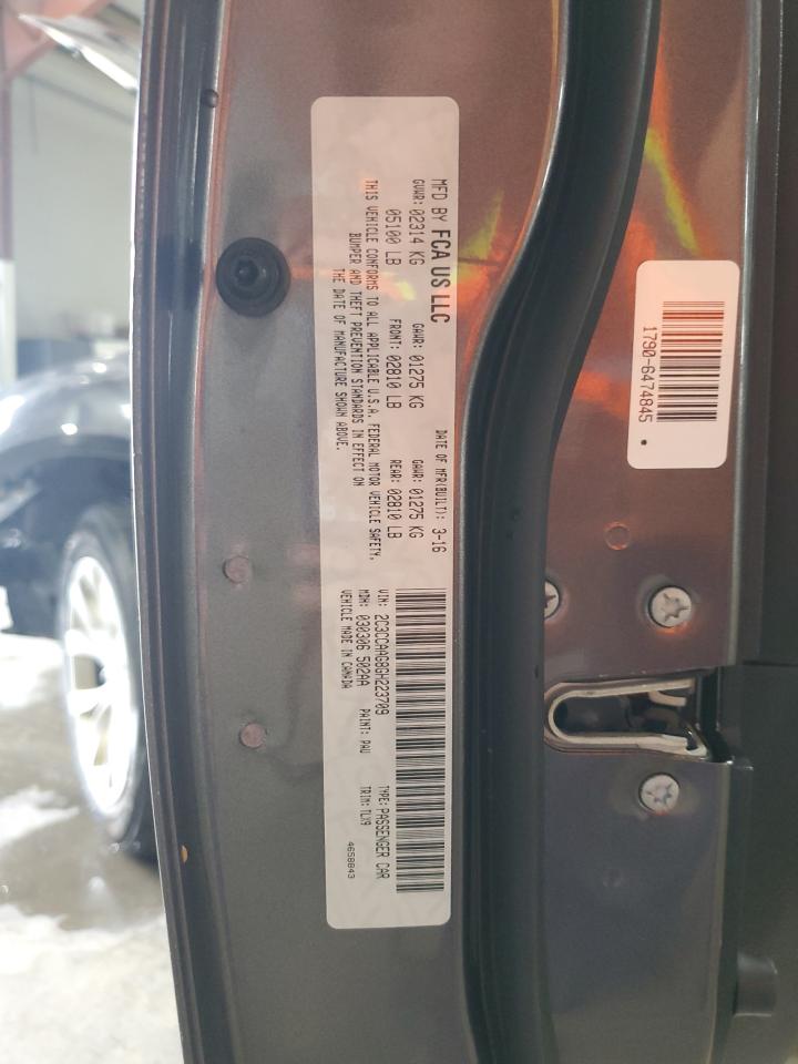 2016 Chrysler 300 Limited VIN: 2C3CCAAG8GH223709 Lot: 66158724