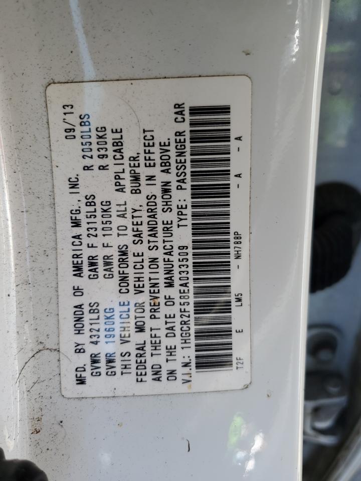 1HGCR2F58EA033509 2014 Honda Accord Sport