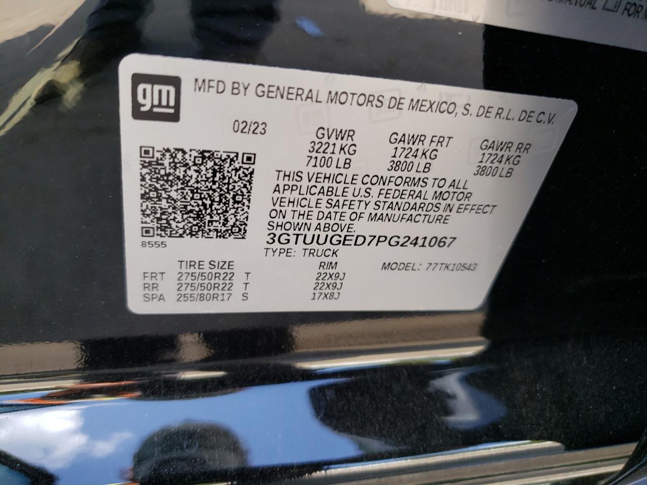 2023 GMC Sierra K1500 Denali VIN: 3GTUUGED7PG241067 Lot: 69200584