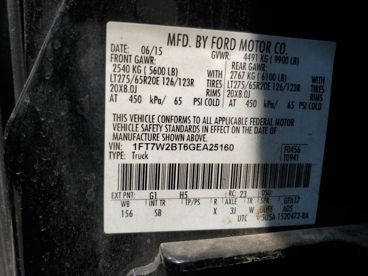 1FT7W2BT6GEA25160 2016 FORD F250 - Image 13