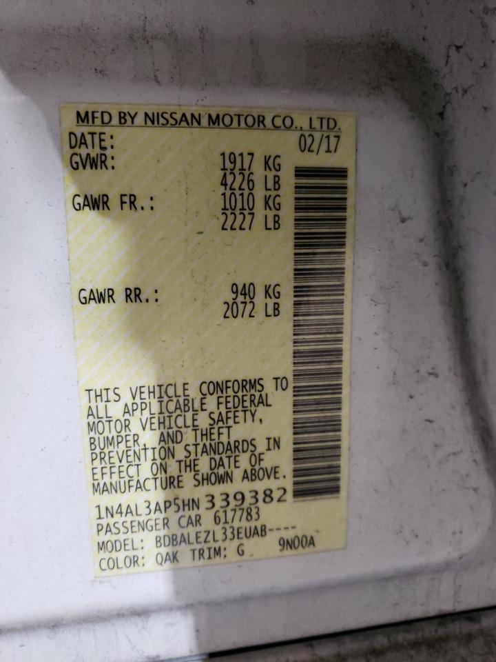 1N4AL3AP5HN339382 2017 NISSAN ALTIMA - Image 12