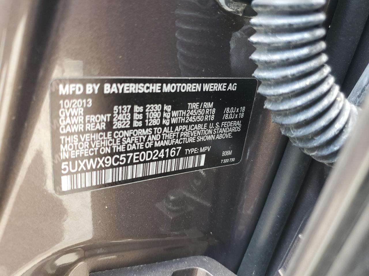 5UXWX9C57E0D24167 2014 BMW X3 xDrive28I