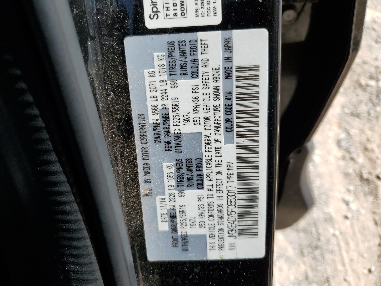 JM3KE4DY5F0553017 2015 Mazda Cx-5 Gt