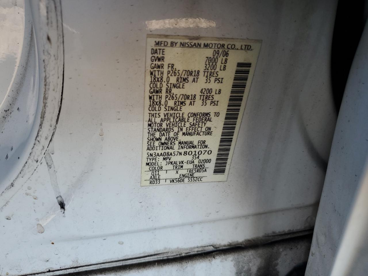 2007 Infiniti QX56 - Image 12