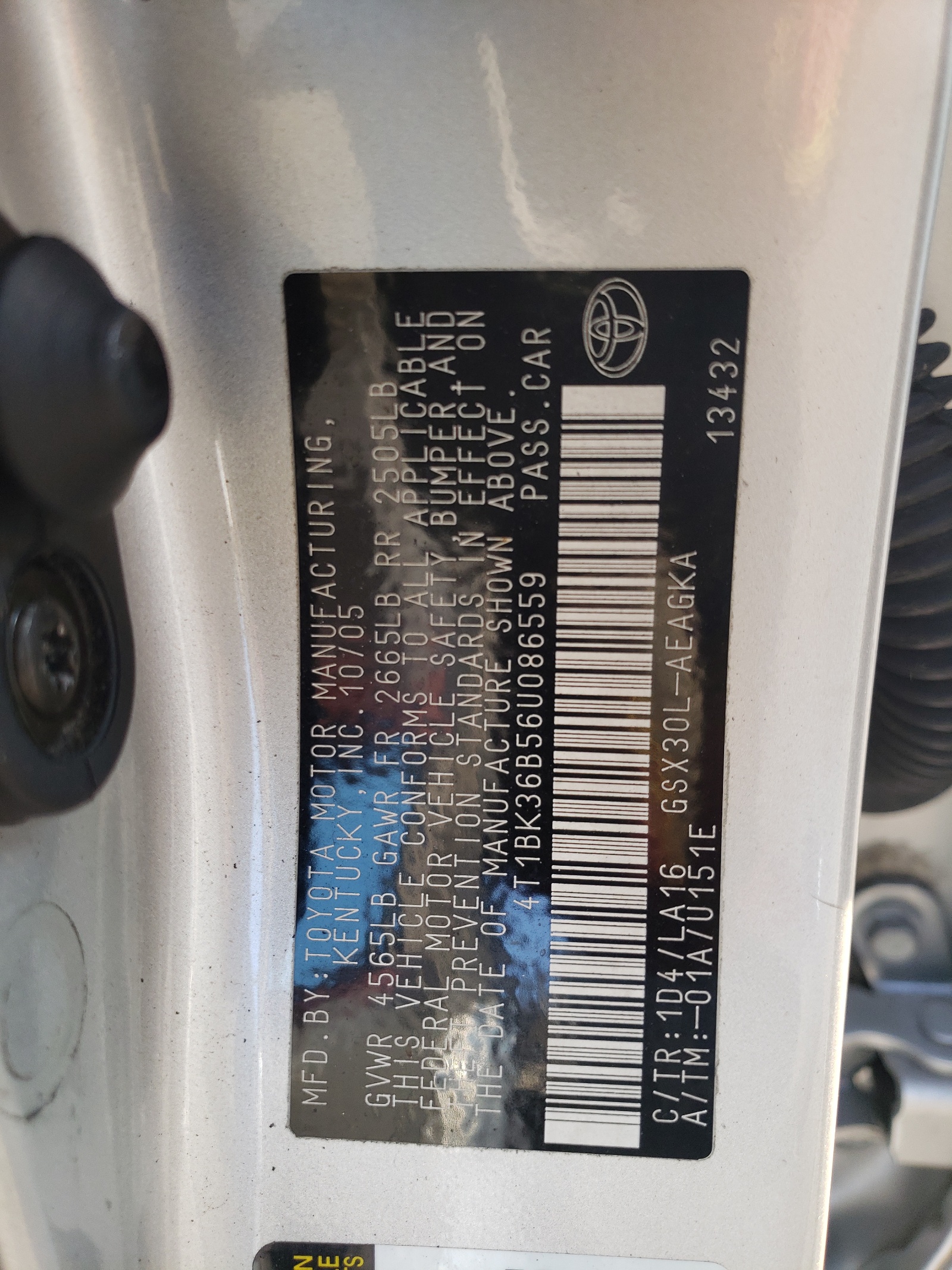 4T1BK36B56U086559 2006 Toyota Avalon Xl