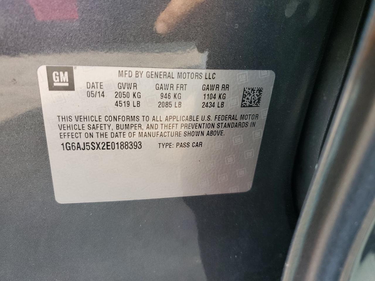 2014 Cadillac Ats Performance VIN: 1G6AJ5SX2E0188393 Lot: 67444924