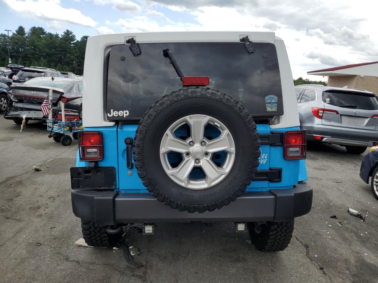 2017 Jeep Wrangler Sahara VIN: 1C4AJWBG8HL640742 Lot: 66401284