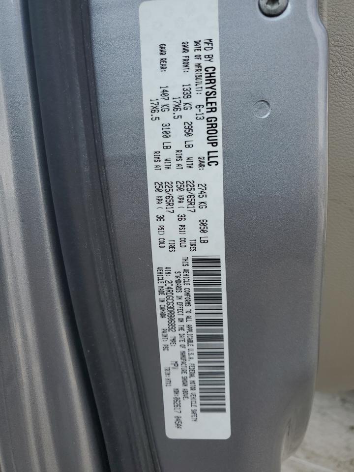 2C4RDGCG3DR806892 2013 Dodge Grand Caravan Sxt