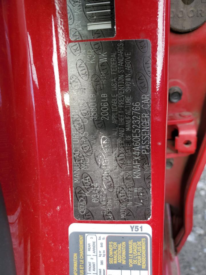 2014 Kia Forte Lx VIN: KNAFX4A60E5232766 Lot: 67943404