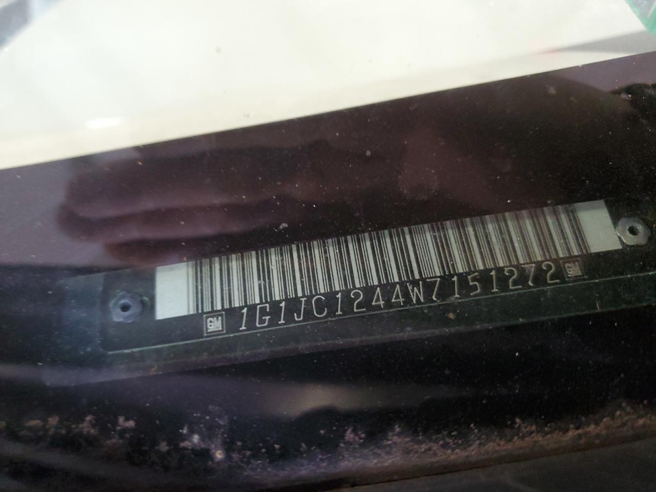 1998 Chevrolet Cavalier Base VIN: 1G1JC1244W7151272 Lot: 67728724