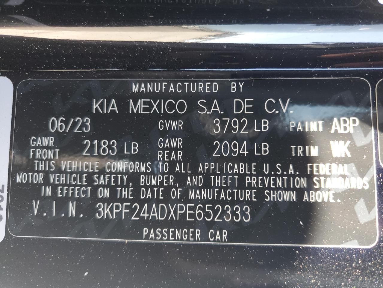 3KPF24ADXPE652333 2023 Kia Forte Lx