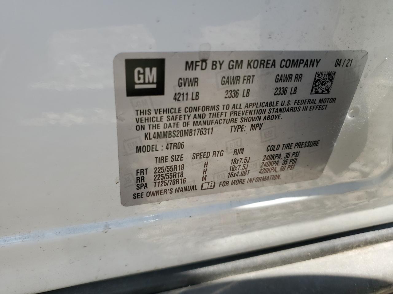 KL4MMBS20MB176311 2021 BUICK ENCORE - Image 16