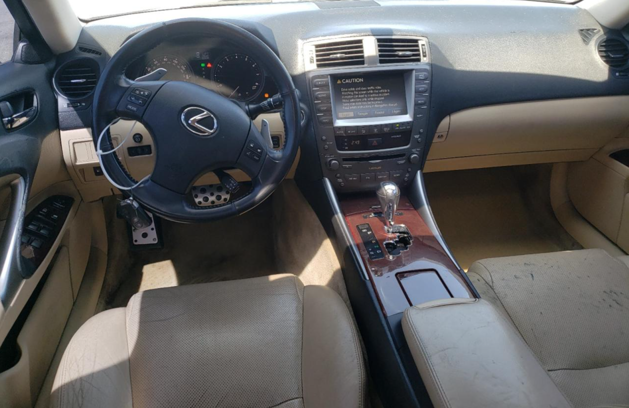 JTHBE262272010170 2007 Lexus Is 350