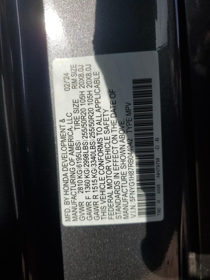 5FNYG1H87RB044042 2024 Honda Pilot Elite