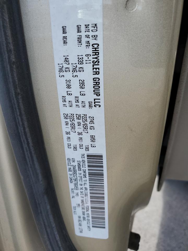 2011 Chrysler Town & Country Touring L VIN: 2A4RR8DG7BR786059 Lot: 69707144