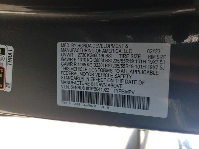 5FNRL6H81PB044922 Honda Odyssey TO 14