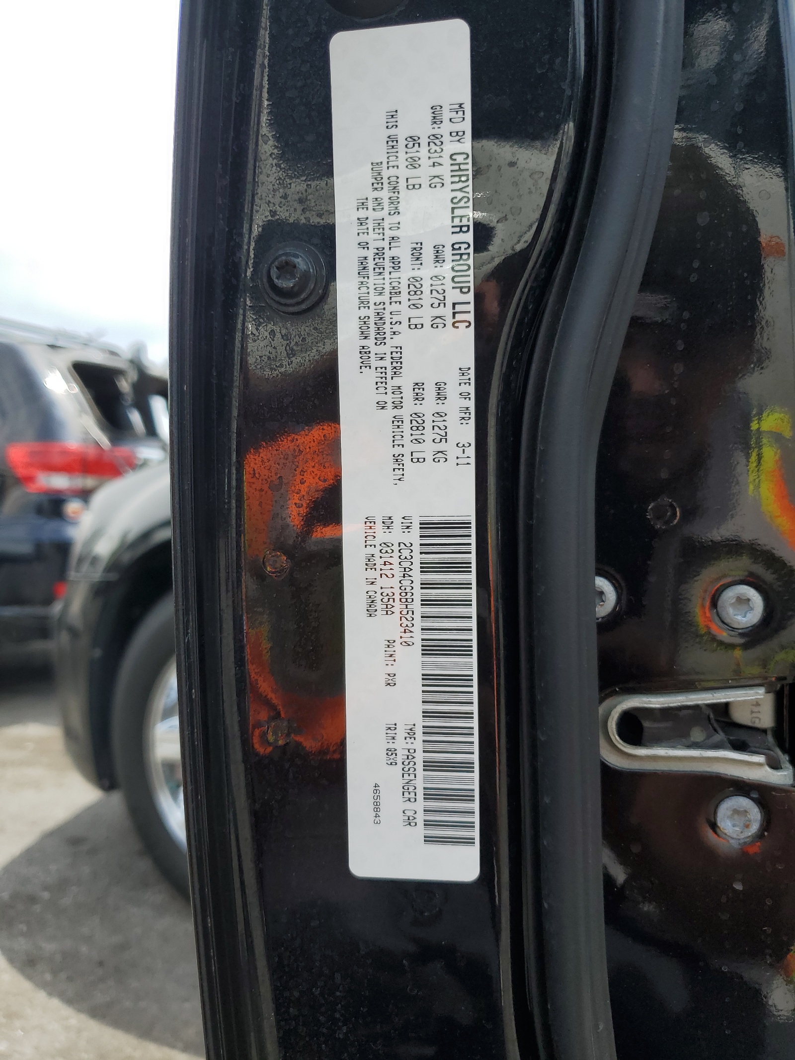 2C3CA4CG6BH523410 2011 Chrysler 300