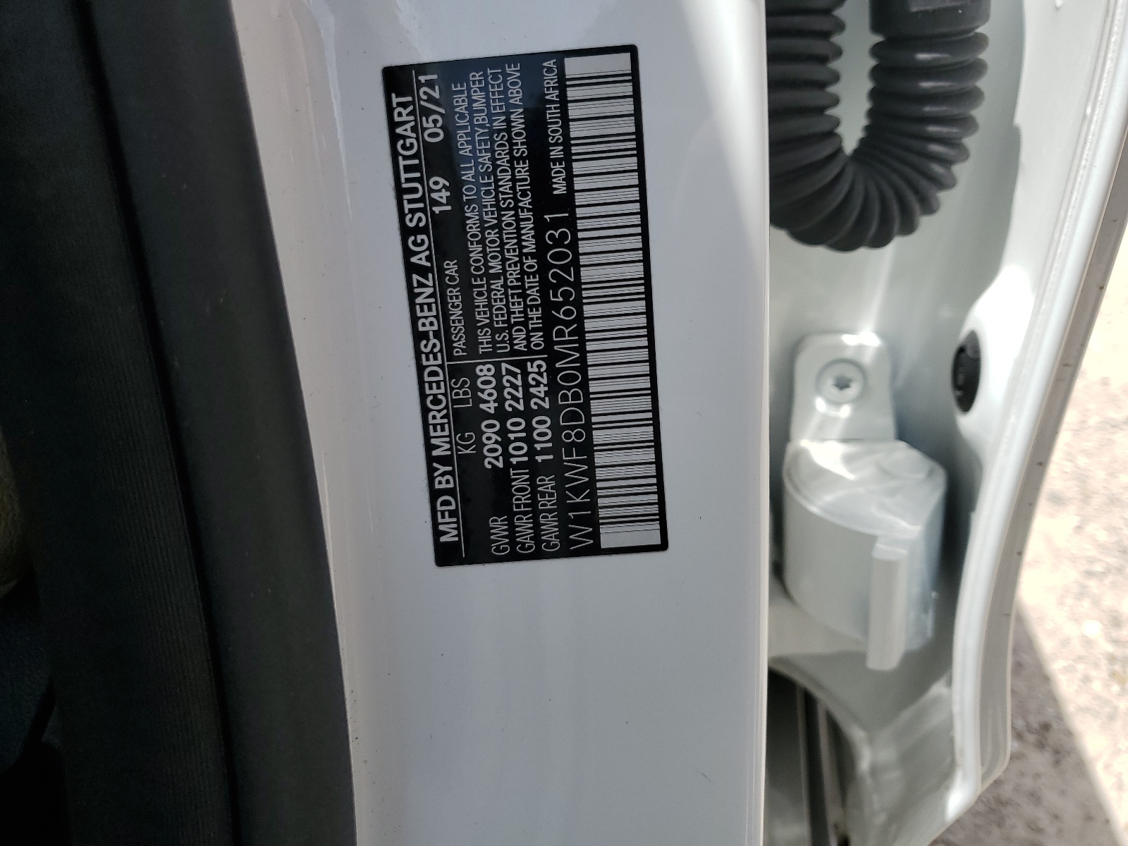 W1KWF8DB0MR652031 2021 Mercedes-Benz C 300