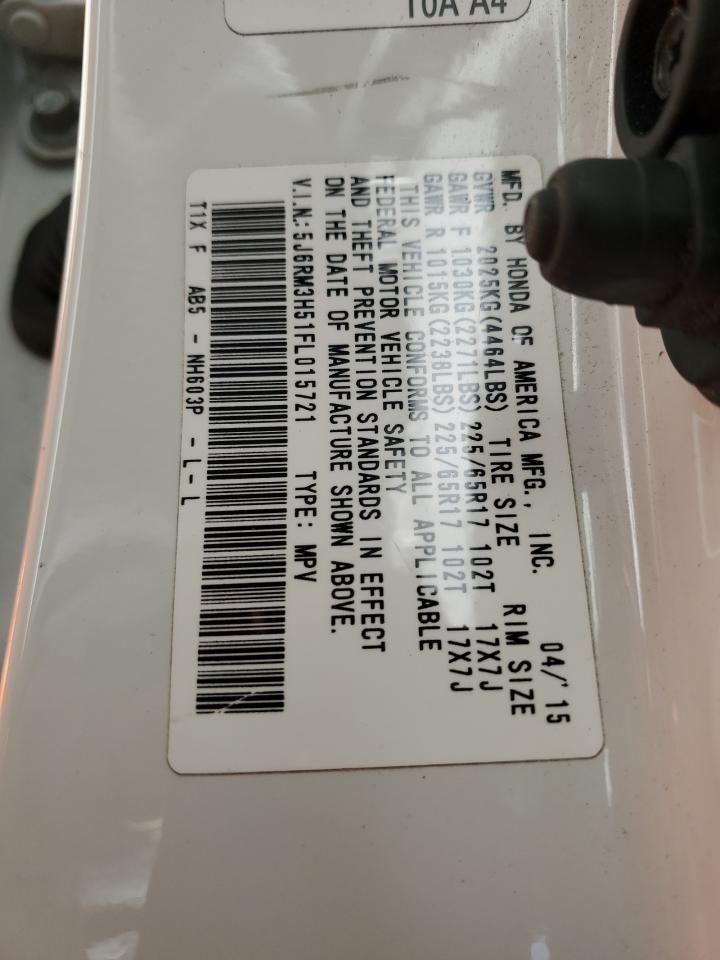 2015 Honda Cr-V Ex VIN: 5J6RM3H51FL015721 Lot: 66605284