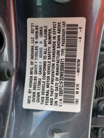 19XFC1F32ME006971 Honda Civic EX 12