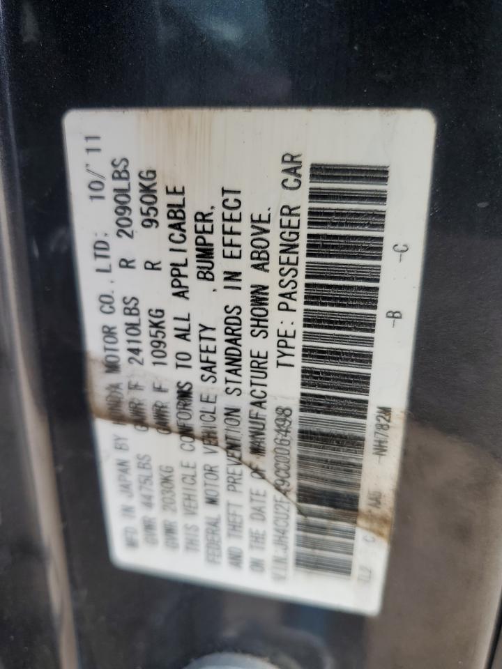 JH4CU2F49CC006498 2012 Acura Tsx