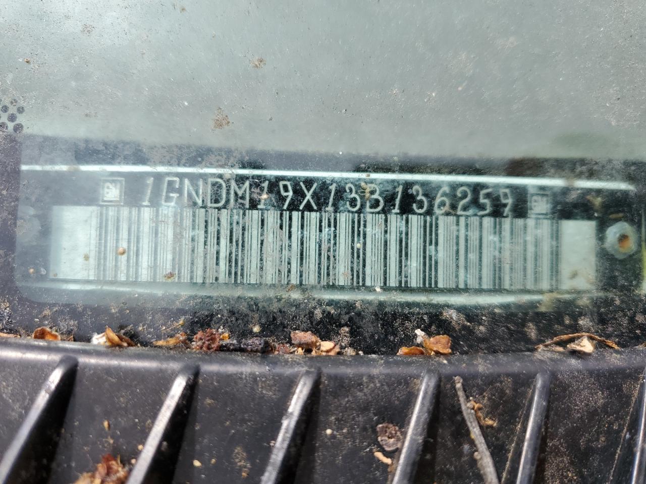 2003 Chevrolet Astro VIN: 1GNDM19X13B136259 Lot: 64882724