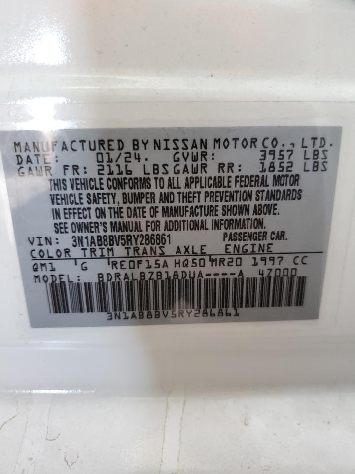 2024 Nissan Sentra S VIN: 3N1AB8BV5RY286861 Lot: 68271954