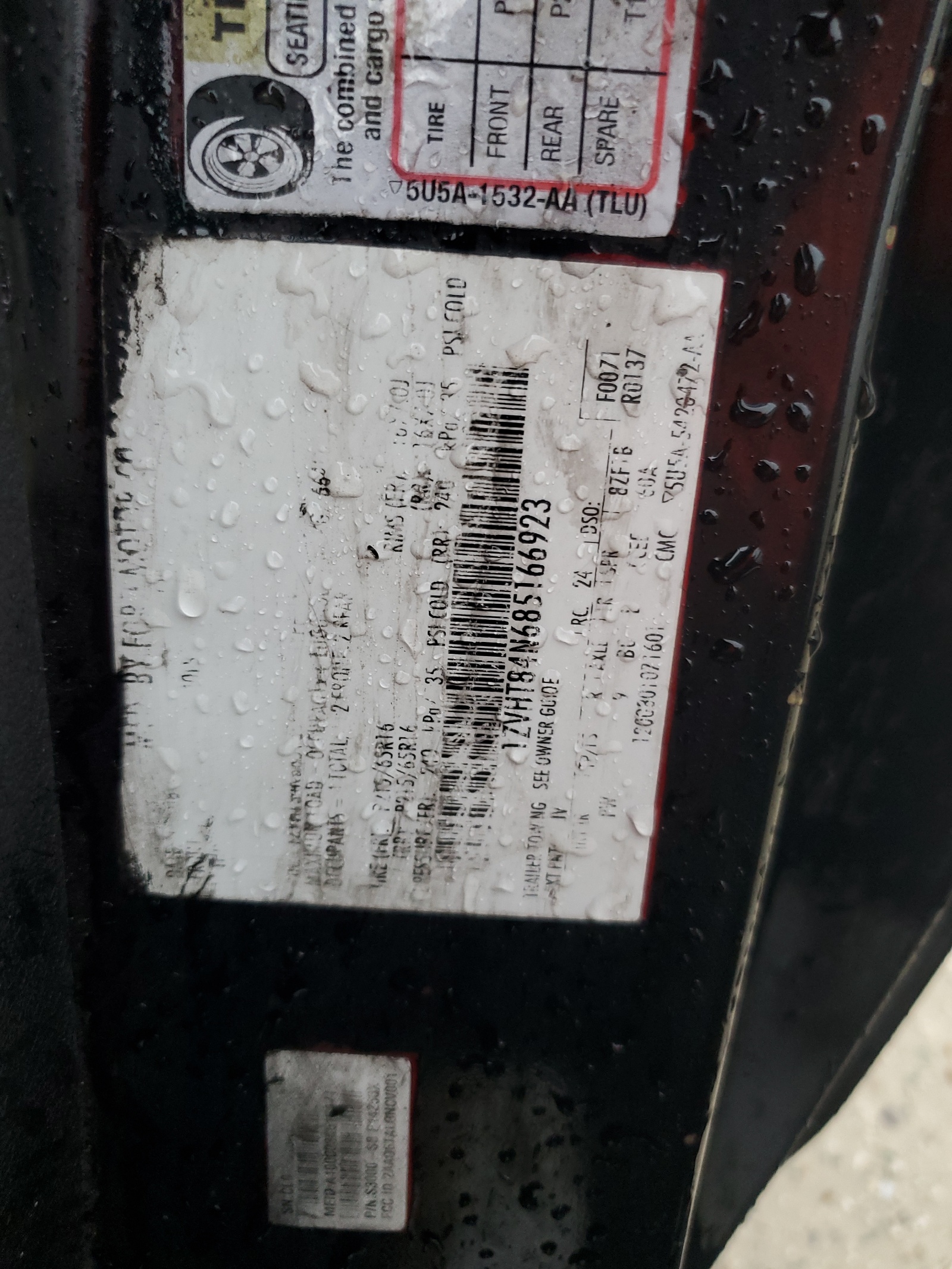 1ZVHT84N685166923 2008 Ford Mustang