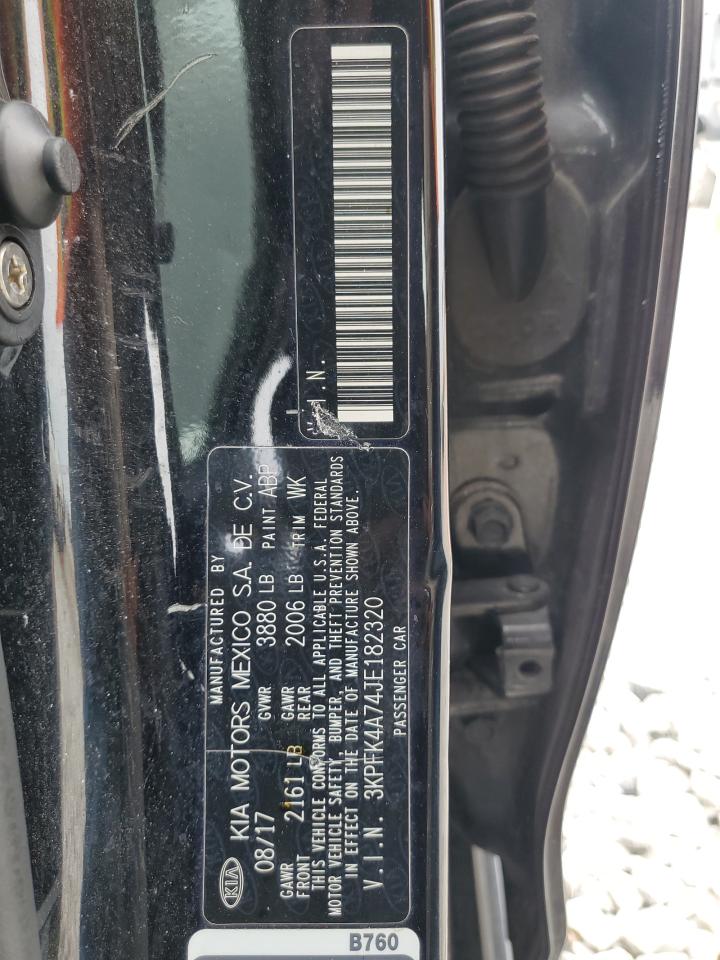 2018 Kia Forte Lx VIN: 3KPFK4A74JE182320 Lot: 67408154