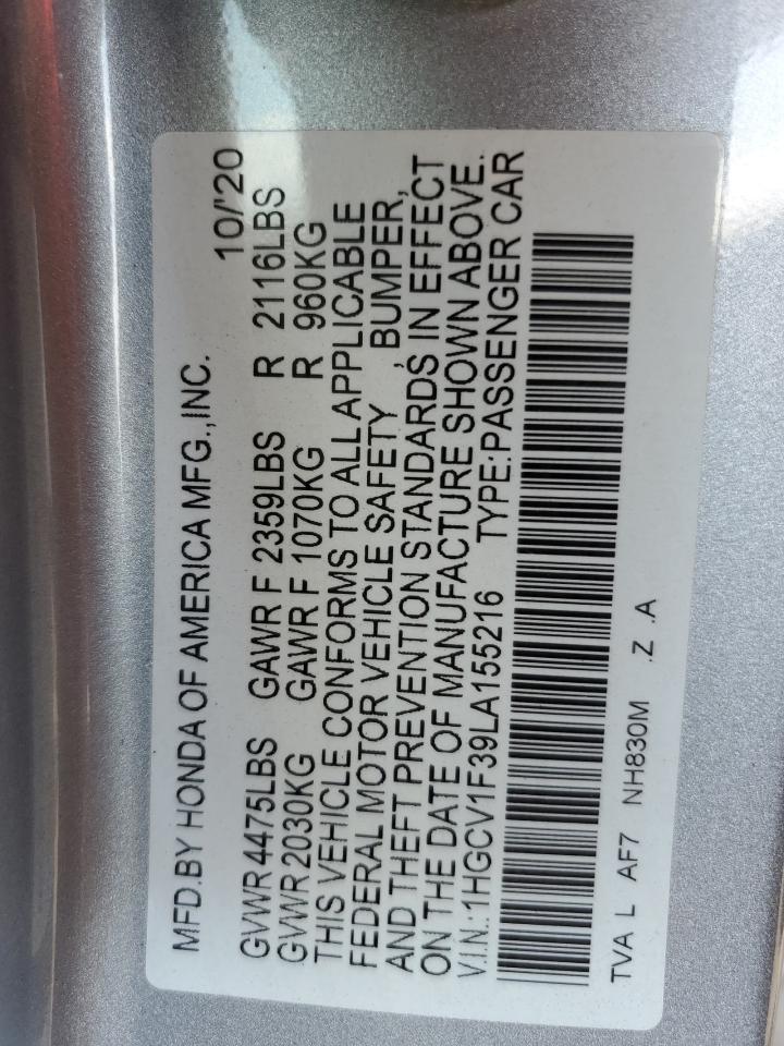 1HGCV1F39LA155216 2020 HONDA ACCORD - Image 15