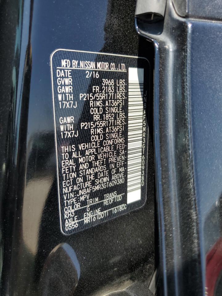 2016 Nissan Juke S VIN: JN8AF5MR3GT609380 Lot: 68545354