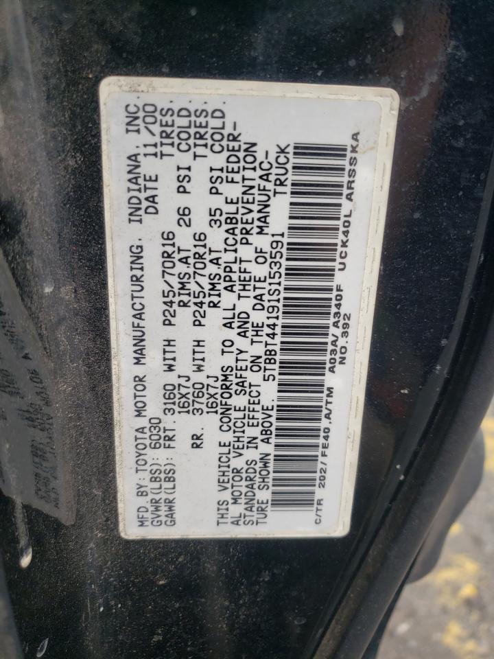 5TBBT44191S153591 2001 Toyota Tundra Access Cab