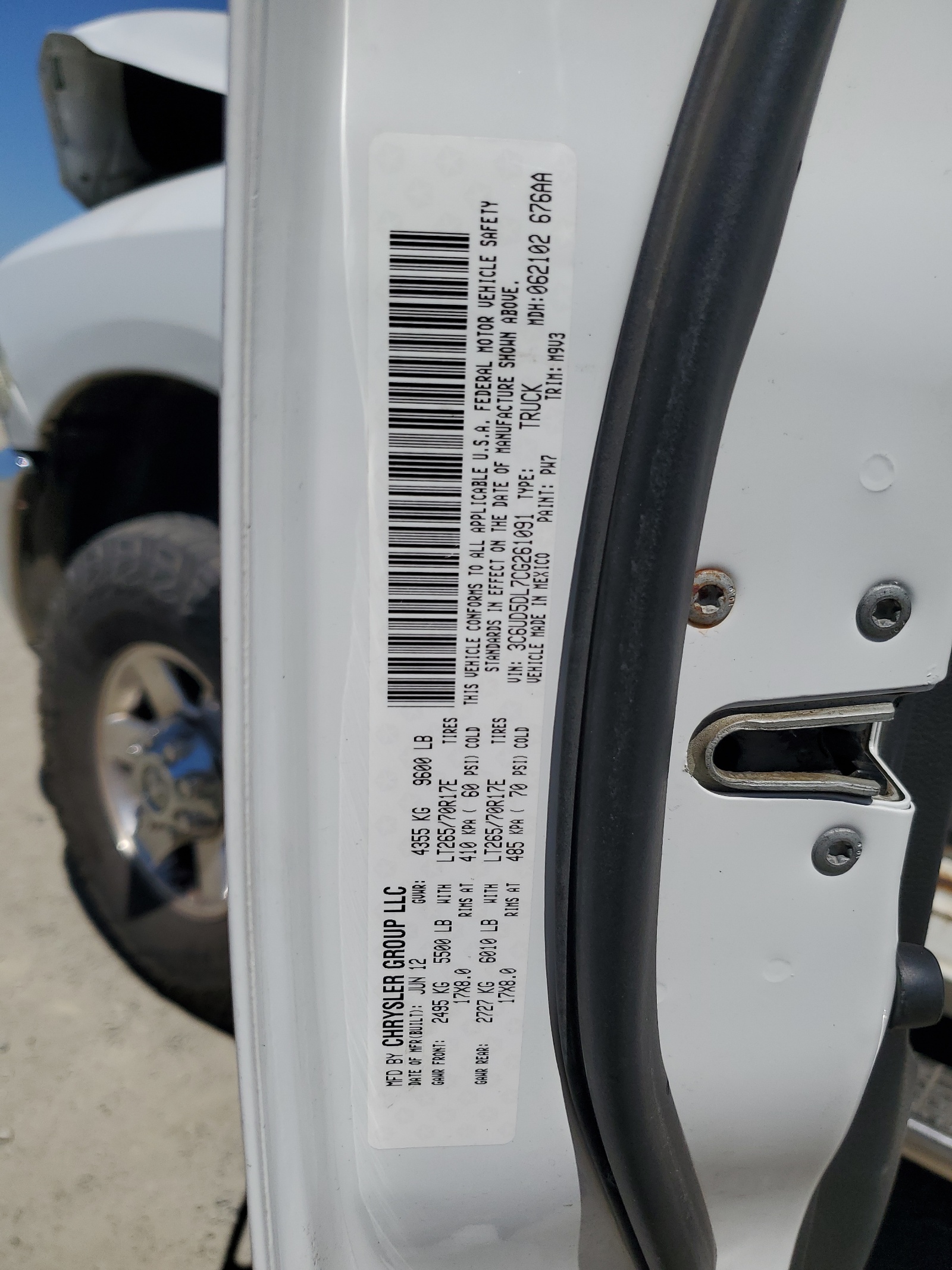 3C6UD5DL7CG261091 2012 Dodge Ram 2500 Slt