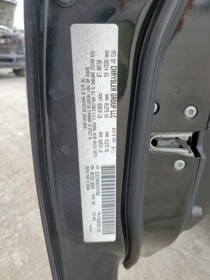 2012 Chrysler 300 VIN: 2C3CCAAG0CH107852 Lot: 65951554